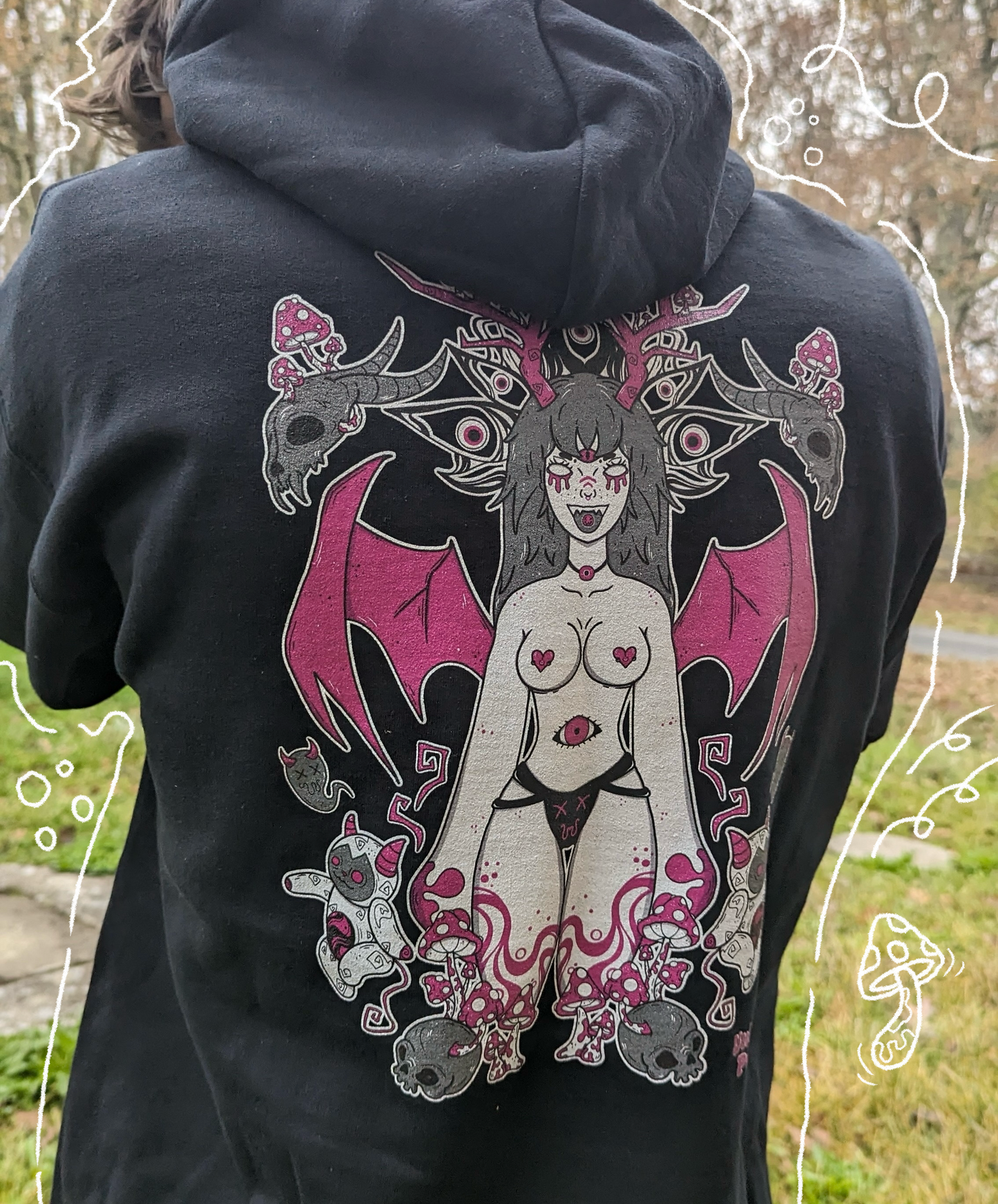 Démon Rose Hoodie