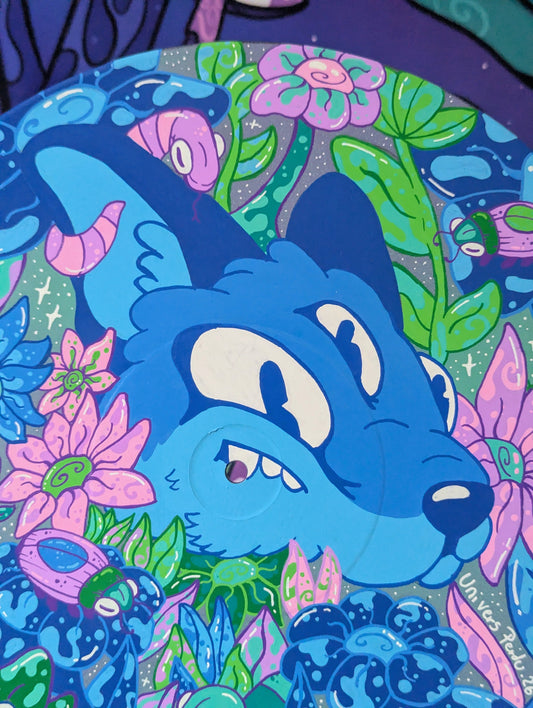 Vinyle Fox & Flowers