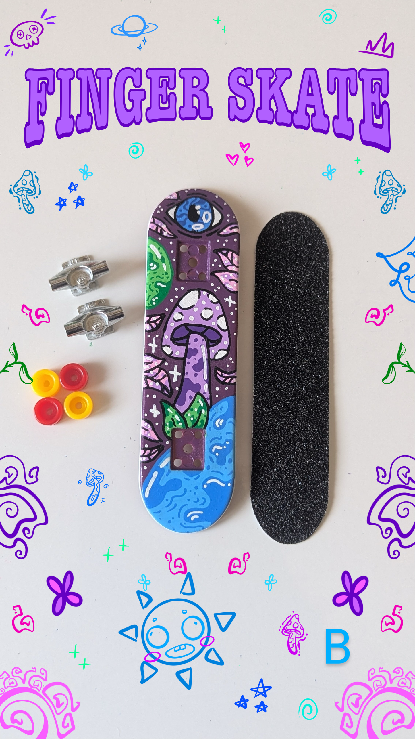 Finger Skates Customisés