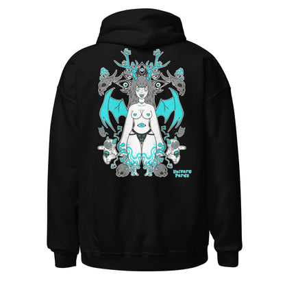 Démon Rose/Bleu Hoodie