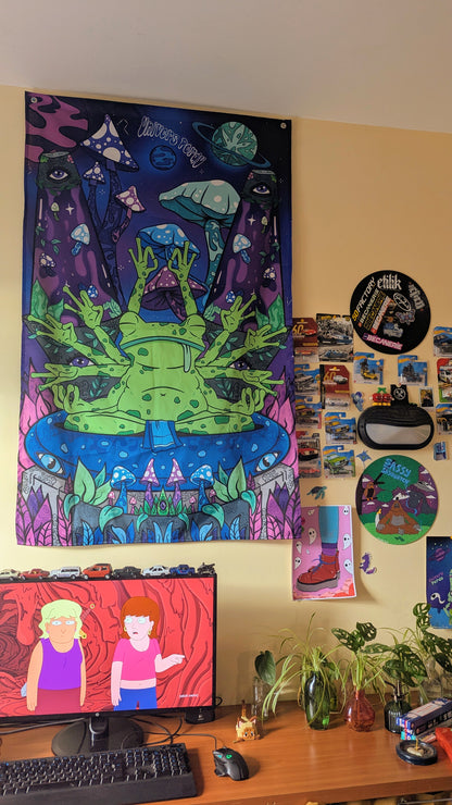 Tenture Grenouille Zen