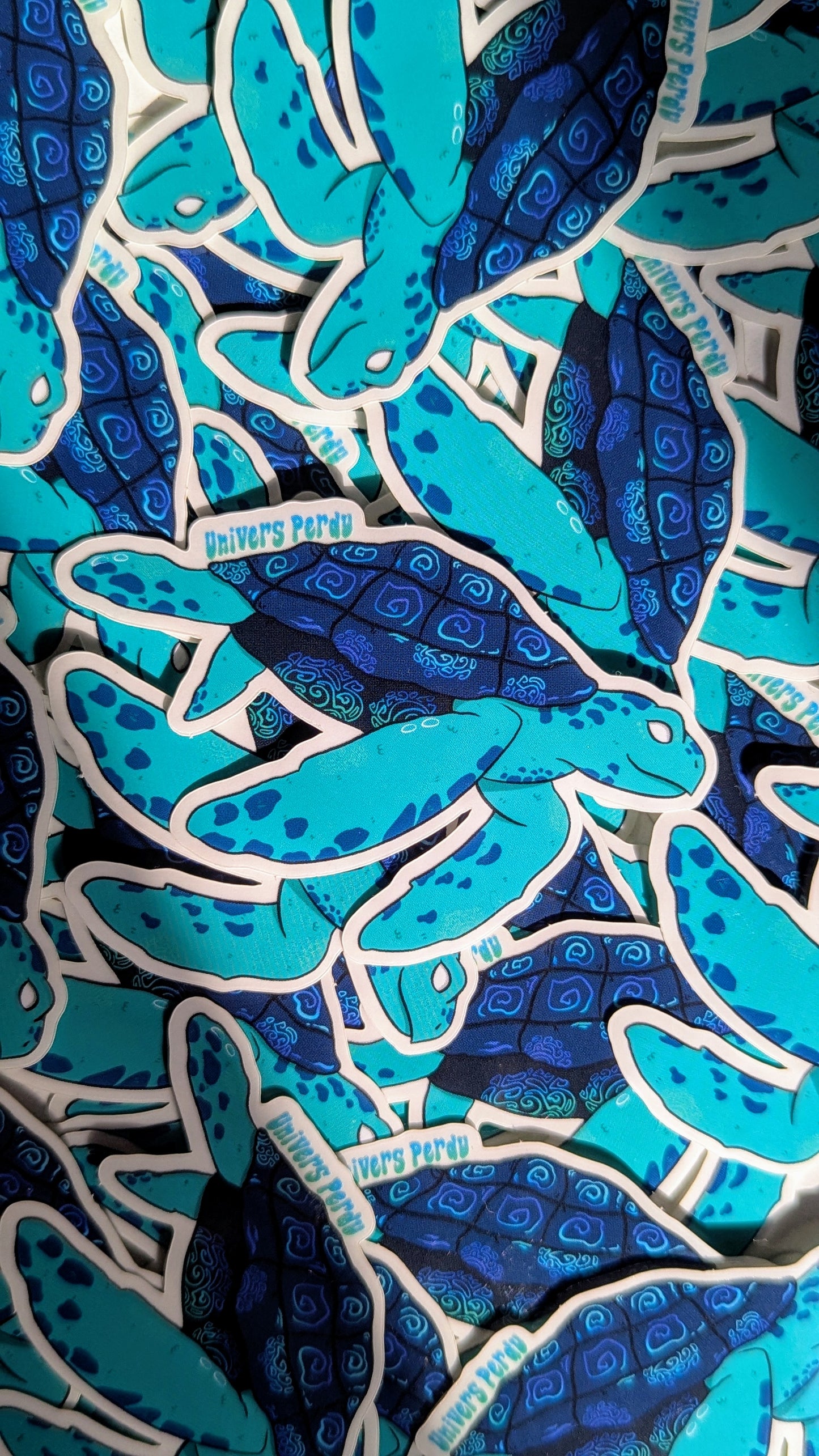 Lot Stickers Marin Psychédélique