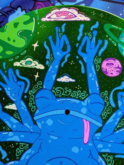 Vinyle Grenouille Zen