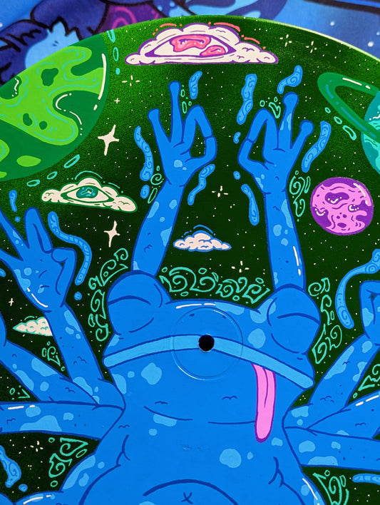 Vinyle Grenouille Zen