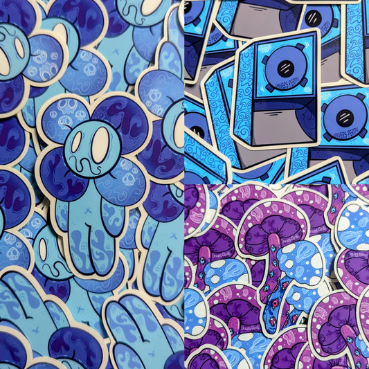 Lot Stickers Good Vibes